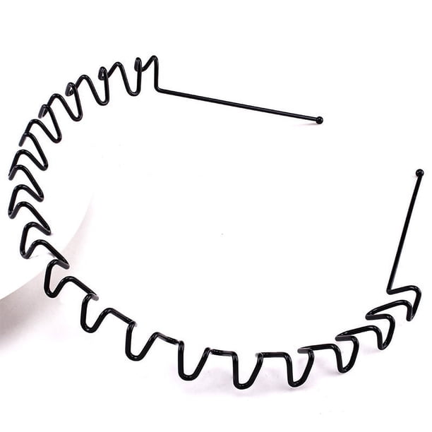 Banda para el cabello para hombres, banda para la cabeza deportiva invisible, para lavarse la cabeza en la parte posterior, para cabello roto, horquilla para el cabello, banda para el cabello de