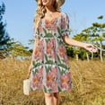 thumbnail image 2 of Spring Floral Peruvian Lily Sleeveless Dress Dress for girls Female dress dresses for womens, 2 of 6