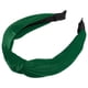 thumbnail image 5 of Terciopelo Anudadas Diademas, Pelo Diadema para Mujeres, Oscuro Verde, 1,2 Ancho, 5 of 7