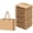 Kraft, variant on 24 Pcs Gold Mini Gift Bags with Handle Gift Card Bags Bulk Extra Small Paper Party Favor Boxes Tiny for Mother's Day Wedding Baby Shower Birthday Wrapping Supplies, 4.7 x 3.9 x 2.3 Inch