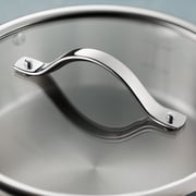 Tramontina Tempo Tri-Ply Base Stainless Steel 3.5-Quart Saute Pan with Glass Lid, Induction-Ready Cooking Pan, Oven-Safe, Dishwasher-Safe