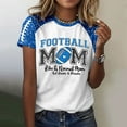 thumbnail image 2 of Womens Sequin Football Shirts 2025 Game Day Funny Graphic Short Sleeved Tops Summer Trendy Casual Pullover Tee Blouses, 2 of 5