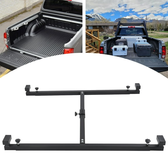 Truck Box Lift, Adjustable Truck Box Bed Lift, Truck Box Lift for Pickups Trucks Black 110-202cm