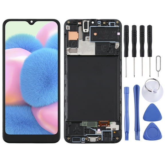 TFT LCD Screen for Samsung Galaxy A30s  Digitizer Full Assembly with Frame