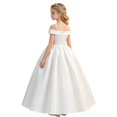 thumbnail image 4 of Rhuody Girls Dress Elegant Strapless Shoulder Formal Gown Sleeveless Flower Girl Dress Leisure Clothing, 4 of 9