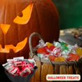 thumbnail image 3 of Bloody Bites Watermelon Vampire Novelty Candy 2.4Oz Vampire Teeth Snack Individually Wrapped Trick or Treat Candies Halloween Party Favor Basket Bag Fillers Stocking Stuffer Dessert Bars Pack of 2, 3 of 7