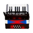 thumbnail image 2 of Mini Accordion Kids Juguete de instrumentos musicales para principiantes aficionados Negro CUTICAT acordeón de niños, 2 of 8