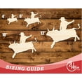 thumbnail image 3 of Unfinished Wood Bull Rider Shape 5" / 1/4", 3 of 3
