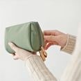 thumbnail image 5 of Xhegex Makeup Case Small, Cosmetic Zipper Bag for Purse Mini, Women Cute Traveling Accessories Pouch for Ladies Thanksgiving Christmas Gifts, Storage Pouches for Organization, Green, 5 of 9