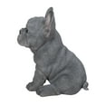 thumbnail image 2 of Statue d'Animal de Décoration de Jardin Bleue French Bulldog Chiot Statue Assise, 2 of 5