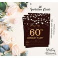thumbnail image 5 of Darling Souvenir Brown Birthday Invitation Card Printable Elegant Fill or Write In Blank Party Invites 28 Pcs 5 x 7 Inches, 5 of 5
