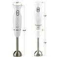 thumbnail image 7 of Ovente HS560W Multi-Purpose Immersion Blender, 300-Watt Hand Mixer, 2 Speeds, Brushed Stainless Steel Blades and Detachable Shaft, White, 7 of 7