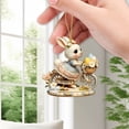 thumbnail image 6 of FYHALE Easter Kawaii Bunny 2D Acrylic Hanging Decoration, 6 of 6