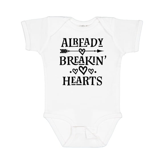 Inktastic Boys Valentines Day Breaking Hearts Boys Baby Bodysuit