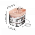 thumbnail image 3 of Quiet Automatic Cat Water Fountain Pet Drinking Dispenser Large Capacity Circulating Waterer for Cats Dogs Indoor, 3 of 6