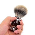 thumbnail image 4 of Brocha de Afeitar XianweiShao Pelo de Tejón Marrón, 4 of 5