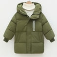 thumbnail image 4 of Kids Winter Coat,Baby Girls Puffer Coat Mid-length Jackets Thicken Windproof Zipper Warm Outwear For Baby Girls Winter Warm Outerwear Baby Girl Winter Clothes, 4 of 5