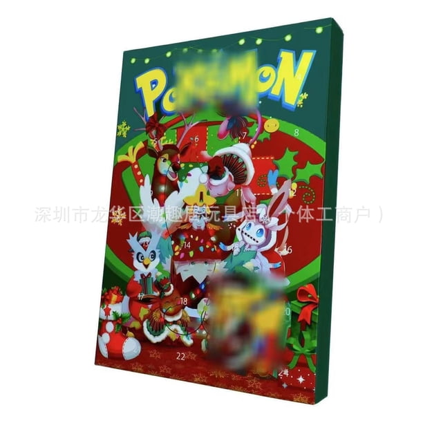 Navidad Adviento 2024 Calendario de Adviento de Navidad Pokémon Día de Navidad Pro Blind Box 24 Pokémon Pokémon Elfos