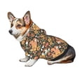 thumbnail image 7 of Fotbe Squirrel Mushroom Yellow Flower Print Small Dog Sweater Hoodies Pet Grey Hooded Soft Fleece Sweatshirts with Pocket Fall Winter Puppy Cat Sweaters Warm Clothes-X-Large, 7 of 7