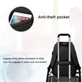 thumbnail image 5 of Mosiso 15.6 16 inch Laptop Backpack for Women Girls Business College School Travel Casual Daypack Bag with Luggage Strap & USB Charging Port, Black, 5 of 6