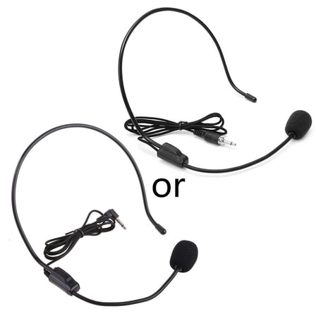 Yammee 1/8" (3.5mm) Headset Microphone for Cellphone Voice Amplifier Broadcasting
