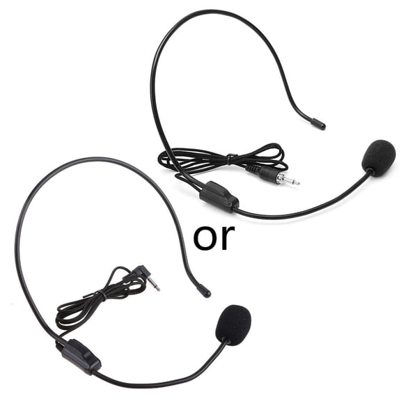 Yammee 1/8" (3.5mm) Headset Microphone for Cellphone Voice Amplifier Broadcasting