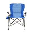 thumbnail image 3 of Kamp-Rite KAMPCC156 Padded Hard Arm Camp Folding Chair with Cupholder, Blue, 3 of 6