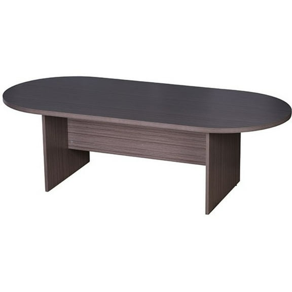 Boss 95W X 43D Race Track Conference Table, Driftwood