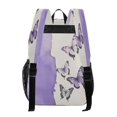 thumbnail image 3 of Ttyddzy Clear Backpack Heavy Duty PVC Transparent Backpack for College Workplace, Purple Tear Butterflies, 3 of 8