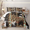 thumbnail image 2 of Erosebridal Tribal Aztec Twin Quilt Set, Leopard Cheetah Print Twin Coverlet Set, 2pcs, 2 of 7