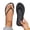 Black, variant on hoksml Women's Braided Strap Flip Flops, Open Toe Flat Sandals for Beach and Casual Wear