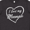 thumbnail image 4 of Inktastic I Love My Meemaw in White Chalk Heart Youth T-Shirt, 4 of 5
