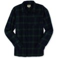 thumbnail image 1 of Ecko Unltd. Camisa con botones de inyección de sarga Y/d a cuadros LS para hombre, azul, X-Large, 1 of 1