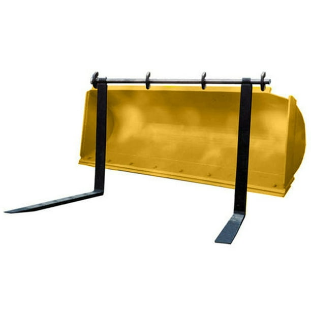 48" Pin Type over the Bucket Backhoe Loader Pallet Forks tractor case