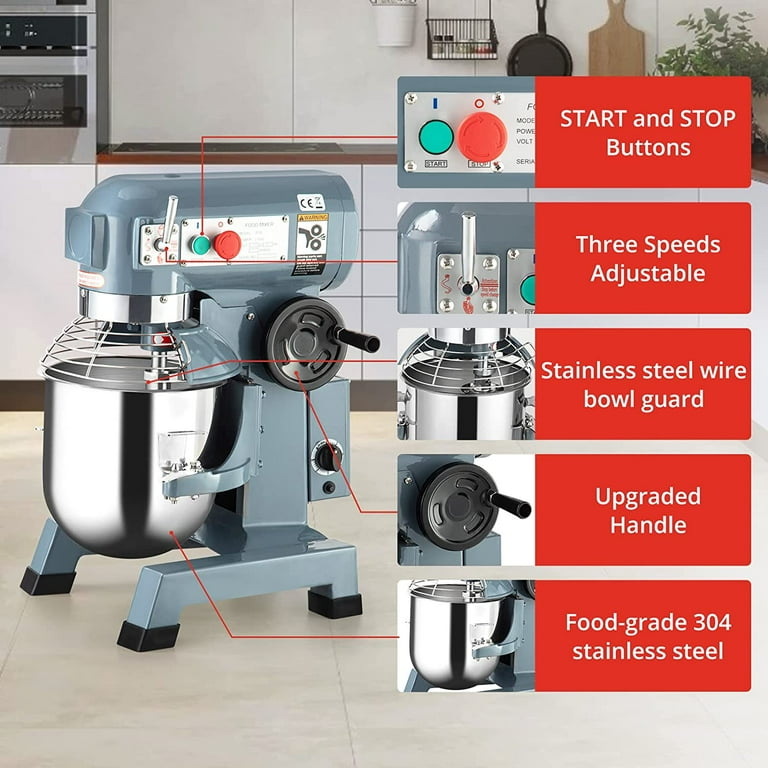 Commercial Cream Food Mixers With Bowl Trolley CE Approved Electric Whisk  Mixer