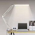 thumbnail image 1 of LED Desk Lamp, 12W Foldable Architect Table Lamp with Clamp, 10 Brightness Levels, 3 Color Modes, Adjustable Table Lamp, Eye Protection, Adapter Included [Energy Class A+++], 1 of 1
