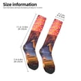 thumbnail image 4 of Fotbe Lantern Giraffes Magical Forest print Women's Men's Novelty Crew Socks Cotton Socks Knee High Socks for Walking,Running,Nurses,Pregnancy, 4 of 8
