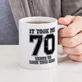 thumbnail image 4 of CafePress - This Is What 70 And Awesome Look - 11 oz Ceramic Mug - Novelty Coffee Tea Cup, 4 of 4