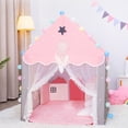 thumbnail image 3 of Tente Château de Princesse Féerique Intérieur/extérieur Rose pour Enfants Grande Maisonnette Tente Tente de Jeu pour Enfants Château de Princesse Rose Tente de Jeu Maison, 3 of 11