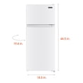 thumbnail image 2 of MAGIC CHEF 4.5-cu. ft. Mini Refrigerator with Freezer in White, HMDR45W, 2 of 20