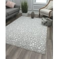 thumbnail image 4 of Rugs America Natura HZ50B Gray Leopard Animal Contemporary Gray Area Rug, 8'x10', 4 of 9