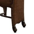 thumbnail image 3 of Faux Leather Upholstered Wooden Counter Height Chair with Nail head Trim, Brown, Set of Two, 3 of 3