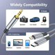 thumbnail image 4 of Cable de audio auxiliar UWOXX 2 en 1 USB-C y Lightning a 3,5 mm, 1,2 m, 4 of 7