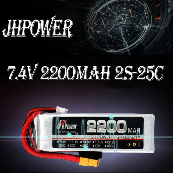 JZCHUNTOY 7.4V 2200mAh Lithium Battery for Model Drones – High-Performance Power Solution for Aerial Adventures