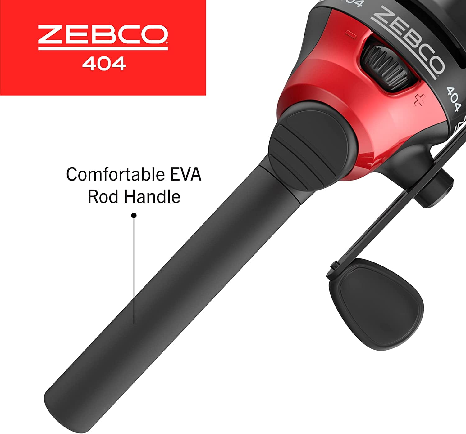 Zebco 404 Spincast Reel, Fishing Rod Combo, 6-Ft 2-Pieces