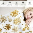 thumbnail image 3 of Jeuxus Snowflakes Stars Christmas Flannel Blanket for All Seasons Anti-Pilling Lightweight Durable Soft Blanket 3 Sizes 60x80in, 3 of 6