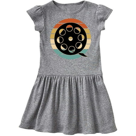 

Inktastic Movie Film Reel Retro Sunset Gift Toddler Girl Dress