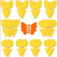thumbnail image 3 of Bewildely 24pcs Fly Sticker Lightweight Self-adhesive Insect Insects Trap Removable Decal Dual-sided Catcher Sticky Waterproof Board Type3 NO3, 3 of 6