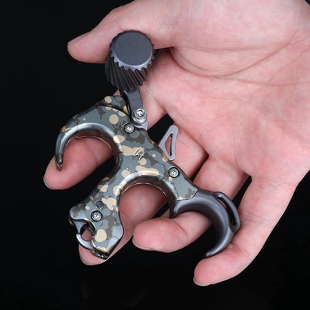 AME Archery Release Aids Thumb Button 3 4 Finger Trigger Anodized Compound Bow Hunting Adjustable RH LH