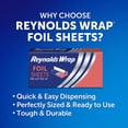 thumbnail image 2 of Aluminum Foil Sheets Reynolds Wrap Pre-Cut 14x26cm 250mL, 2 of 7
